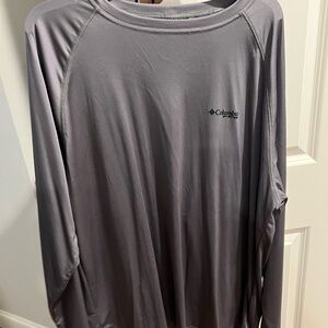 Columbia Men's Charcoal Long Sleeve Tee